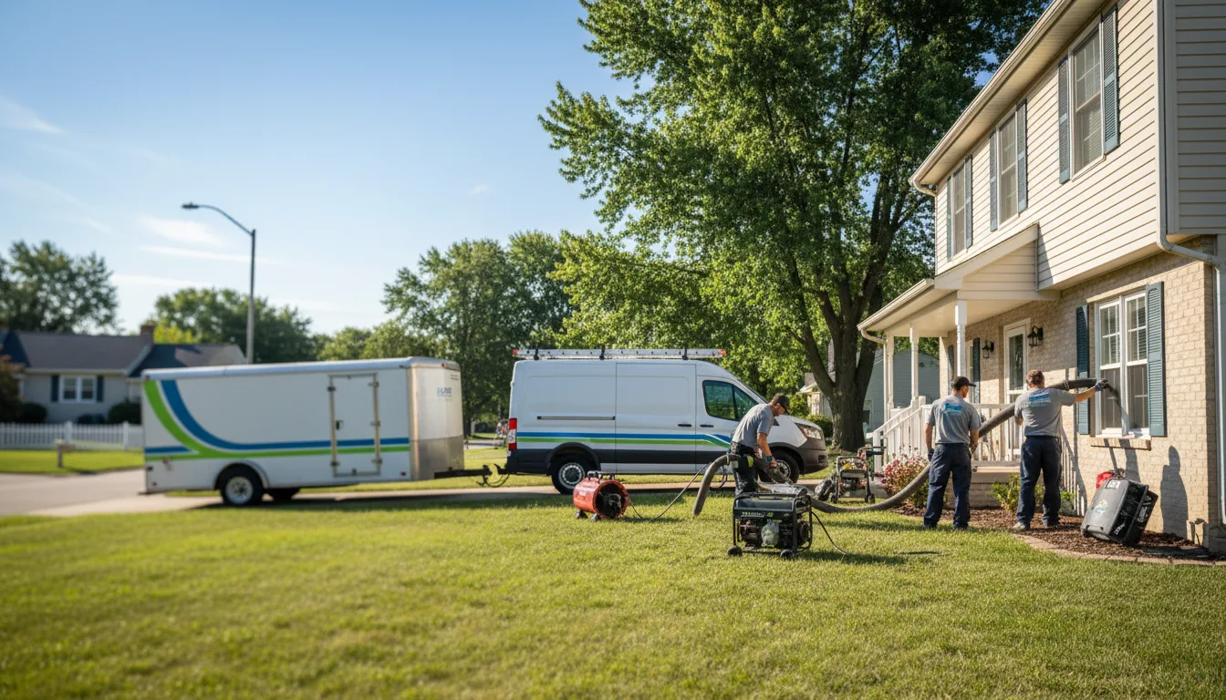 Flooded Basement Restoration And Cleanup With Repair in Stockport, IA near me